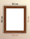 Миниатюра изображения товара Рамка Декарт 40x50 8Л3793 (коричневый)