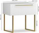 Миниатюра изображения товара Прикроватная тумба Shtabe Gross 6101 эко (белый/ручка золото)