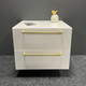 Миниатюра изображения товара Прикроватная тумба Shtabe Gross 6102 эко (белый/ручка золото)