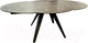 Миниатюра изображения товара Обеденный стол M-City Aksel 130 / 626M05474 (Mona Lisa серый мрамор/керамика/темно-серый каркас)