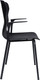 Миниатюра изображения товара Стул офисный Norden Seven Black / 388 Black (черный пластик/черная база с подлокотниками)
