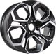 Миниатюра изображения товара Литой диск KDW KD1620 16x6.5" 5x114.3мм DIA 67.1мм ET 45мм (Black Front Polished)