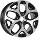 Миниатюра изображения товара Литой диск KDW KD1637 Vesta 16x6.5" 4x100мм DIA 60.1мм ET 50мм (Black Front Polished)