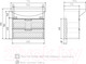 Миниатюра изображения товара Тумба под умывальник Volna Vario Sf 70.2Y Балтика (лен, подвесная)