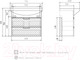 Миниатюра изображения товара Тумба под умывальник Volna Vario Z 70.2Y Балтика (бетон, подвесная)