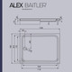 Миниатюра изображения товара Душевой поддон Alex Baitler AB12917H-1