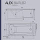 Миниатюра изображения товара Ванна акриловая Alex Baitler Madin 150x75