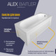 Миниатюра изображения товара Ванна акриловая Alex Baitler Baikal 140x70
