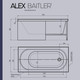Миниатюра изображения товара Ванна акриловая Alex Baitler Baikal 170x70
