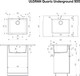 Миниатюра изображения товара Мойка кухонная Ulgran Quartz Underground 500 (07 уголь)