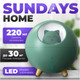 Миниатюра изображения товара Ультразвуковой увлажнитель воздуха Sundays Home TBD0426282801C (зеленый)