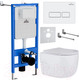 Миниатюра изображения товара Унитаз подвесной с инсталляцией Roxen StounFix Slim 576390