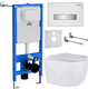 Миниатюра изображения товара Унитаз подвесной с инсталляцией Roxen StounFix Slim 636623