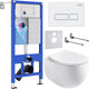 Миниатюра изображения товара Унитаз подвесной с инсталляцией Roxen StounFix Dual Fresh 964170