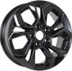 Миниатюра изображения товара Литой диск KDW KD1620 16x6.5" 4x100мм DIA 60.1мм ET 45мм Matt Black Painted