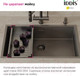 Миниатюра изображения товара Коландер для мойки IDDIS Kitchen Line KOL23GMi59