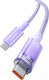 Миниатюра изображения товара Кабель Baseus Explorer для iPhone 15 / 662802554C (1м, фиолетовый)