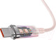 Миниатюра изображения товара Кабель Baseus Explorer для iPhone 15 / 662802554B (1м, розовый)