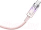 Миниатюра изображения товара Кабель Baseus Explorer для iPhone 15 / 662802554B (1м, розовый)