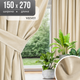 Миниатюра изображения товара Штора Mio Tesoro Velvet 150х270 (кремовый)