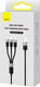 Миниатюра изображения товара Кабель Baseus StarSpeed USB to Type-C / iP / Micro USB / 662802387A (1м)