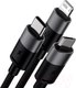 Миниатюра изображения товара Кабель Baseus StarSpeed USB to Type-C / iP / Micro USB / 662802387A (1м)