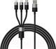 Миниатюра изображения товара Кабель Baseus StarSpeed USB to Type-C / iP / Micro USB / 662802387A (1м)