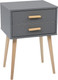 Миниатюра изображения товара Прикроватная тумба Мебельград Амели (графит)