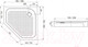 Миниатюра изображения товара Душевой поддон IVA 100x100 / TAP100