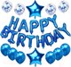 Миниатюра изображения товара Набор воздушных шаров Sundays Party Happy Birthday / C0004285E (25шт, синий)