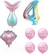 Миниатюра изображения товара Набор воздушных шаров Sundays Party Цифра 4 / C0006044D (розовый/голубой)