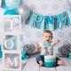 Миниатюра изображения товара Набор украшений для праздника Sundays Party Буквы / C0008625A (26шт, белый/голубой)