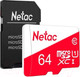 Миниатюра изображения товара Карта памяти Netac MicroSDXC P500 ECO 64GB (NT02P500ECO-064G-R)