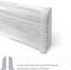 Миниатюра изображения товара Заглушка для плинтуса LinePlast ПВХ 58мм L053-ЗЛ/4 (2шт, дуб линбург, флоупак)
