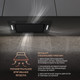 Миниатюра изображения товара Вытяжка скрытая Weissgauff Intense 600 Touch Black Glass