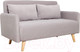 Миниатюра изображения товара Диван DiArt Элли 1000 с подлокотниками (велюр Магия 53/ножки светлые)
