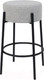 Миниатюра изображения товара Табурет барный AksHome Bob (серый лен AJ3013-1/черный)