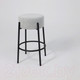 Миниатюра изображения товара Табурет барный AksHome Bob (серый лен AJ3013-1/черный)