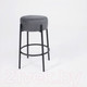 Миниатюра изображения товара Табурет барный AksHome Bob (темно-серый велюр HCJ-40/черный)