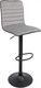 Миниатюра изображения товара Стул барный AksHome Capri (серый велюр HCJ-38/черный велюр HCJ-50/черный)