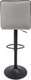 Миниатюра изображения товара Стул барный AksHome Capri (серый велюр HCJ-38/черный велюр HCJ-50/черный)