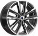 Литой диск K&K Лацио 17x7.5" 5x110мм DIA 67.1мм ET 38мм Алмаз черный — фото 2