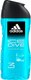 Миниатюра изображения товара Гель для душа Adidas Ice Dive 3в1 (250мл)