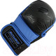 Миниатюра изображения товара Перчатки для единоборств BoyBo Wings для ММА кожаные (S, черный/синий)