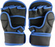 Миниатюра изображения товара Перчатки для единоборств BoyBo Wings для ММА кожаные (XL, черный/синий)