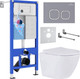 Миниатюра изображения товара Унитаз подвесной с инсталляцией Roxen StounFix Dual Fresh 966332