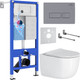 Миниатюра изображения товара Унитаз подвесной с инсталляцией Roxen StounFix Dual Fresh 966868