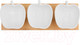 Миниатюра изображения товара Набор соусников Perfecto Linea Bamboo 38-321110