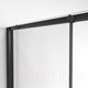 Миниатюра изображения товара Душевая дверь Niagara NG-84-11AB 110x195 (черный матовый/прозрачное стекло)
