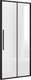 Миниатюра изображения товара Душевая дверь Niagara NG-84-11AB 110x195 (черный матовый/прозрачное стекло)
